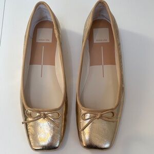 Dolce Vita Metallic Gold Flats